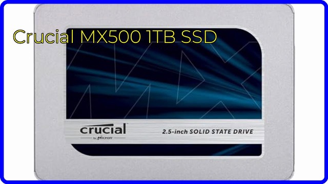 Crucial MX500 1TB 2.5-inch SATA solid state drive