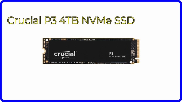 Crucial P3 4TB M.2 NVMe solid state drive