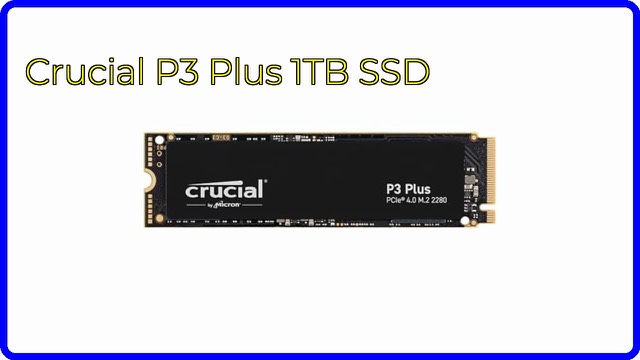 Crucial P3 Plus 1TB M.2 NVMe solid-state drive