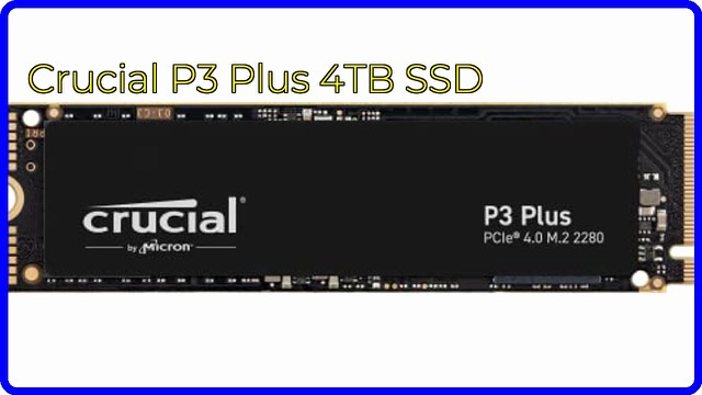 Crucial P3 Plus 4TB M.2 NVMe SSD