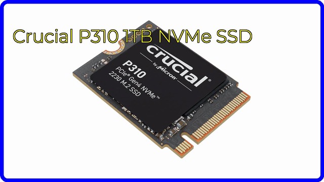 Crucial P310 1TB M.2 2230 NVMe solid state drive