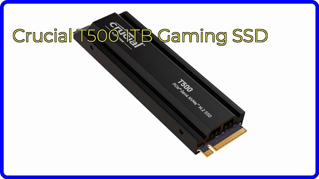 Crucial T500 1TB M.2 NVMe SSD with heatsink