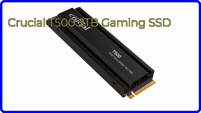 Crucial T500 2TB M.2 NVMe SSD with a heatsink