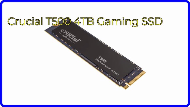 Crucial T500 4TB M.2 NVMe SSD