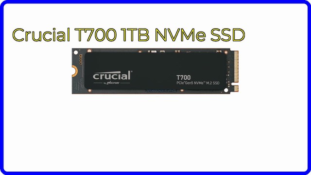 Crucial T700 PCIe Gen5 NVMe M.2 SSD with heatsink