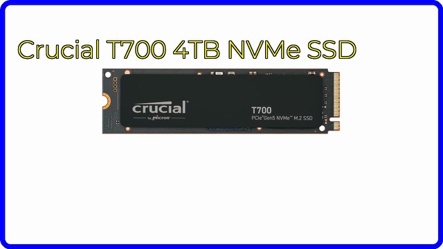Crucial T700 4TB Gen5 NVMe M.2 internal SSD