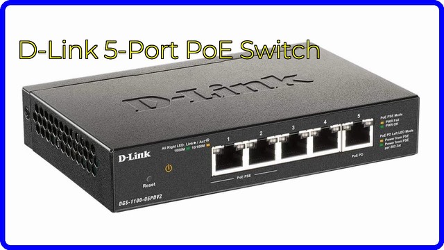 D-Link DGS-1100-05PDV2 five-port desktop smart managed switch