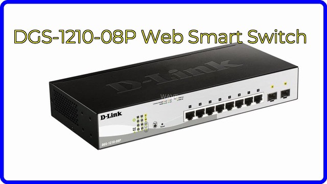 D-Link DGS-1210-08P 8-port Gigabit PoE Web Smart switch
