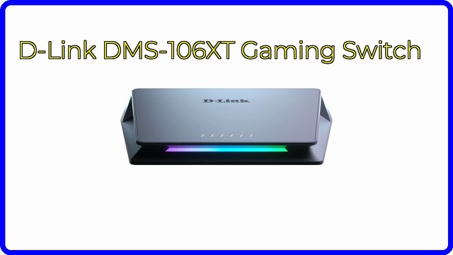 D-Link DMS-106XT six-port multi-gigabit unmanaged switch with metal housing