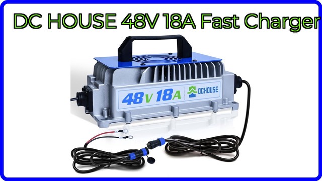 DC HOUSE 48V 18A lithium battery charger with aluminium case and handle