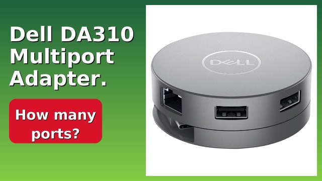 Dell DA310 7-in-1 USB-C multiport adapter with retractable cable