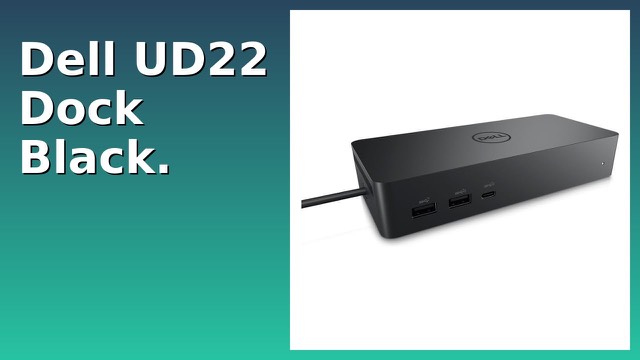 Black Dell Universal Dock UD22 docking station