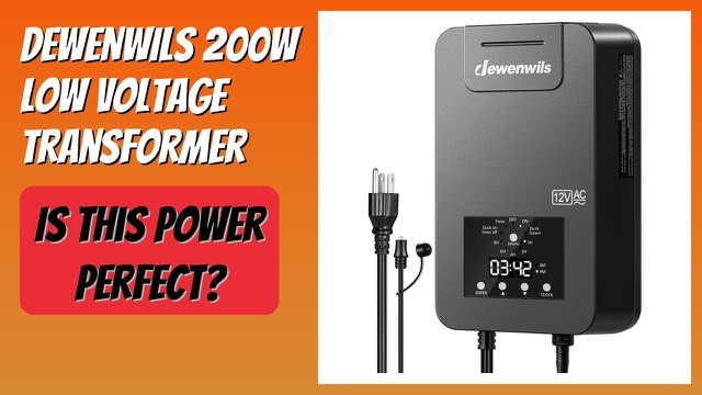 DEWENWILS 200W low-voltage landscape transformer with photocell sensor