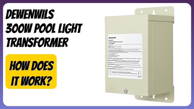 DEWENWILS 300W metal low-voltage pool light transformer