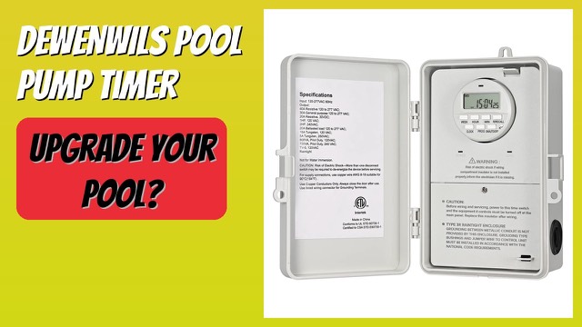 DEWENWILS digital pool pump timer box with weatherproof housing