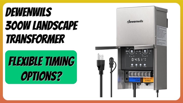 DEWENWILS 300W stainless steel low voltage landscape transformer