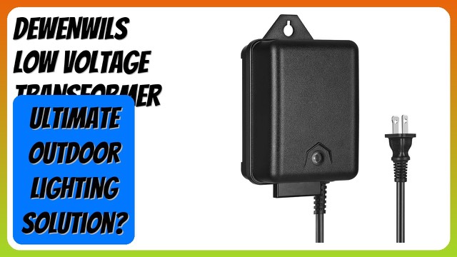 Compact DEWENWILS 60W landscape transformer with photocell and power cable