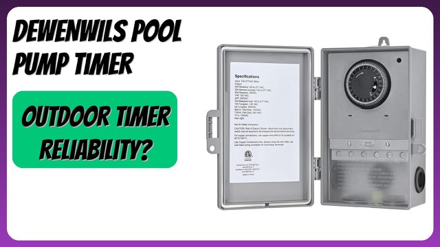 DEWENWILS mechanical timer box for pool pumps with dial and pins