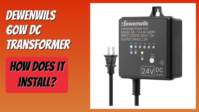 DEWENWILS HOSL02C 60W 24V DC outdoor low voltage transformer