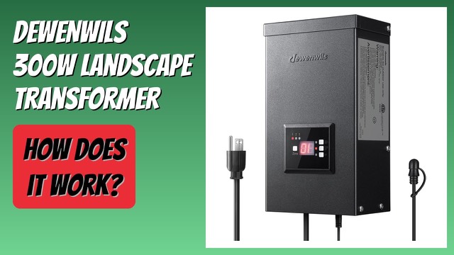 DEWENWILS 300W metal landscape lighting transformer with three zone outputs