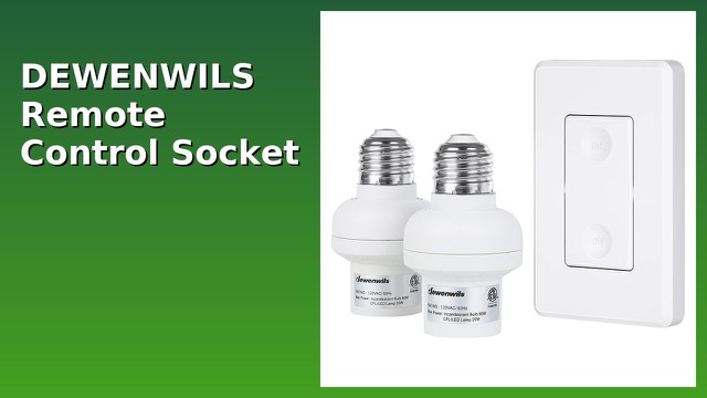 DEWENWILS wireless wall switch with two screw-in remote light sockets