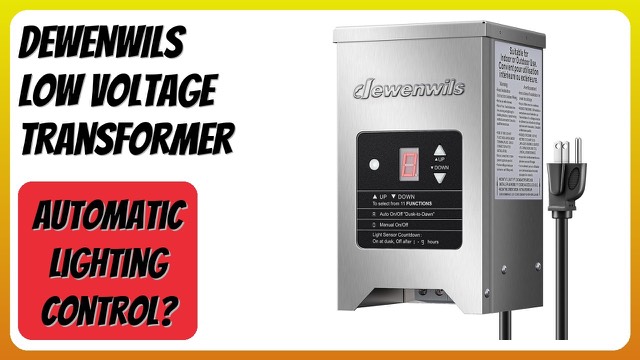 DEWENWILS stainless steel low voltage landscape transformer with power cord