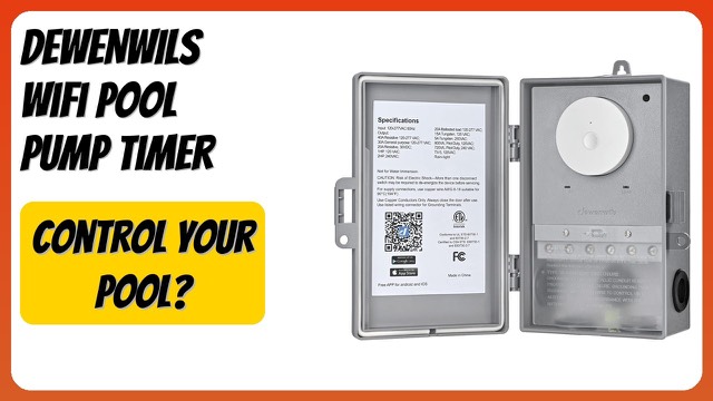DEWENWILS WiFi pool pump timer box with weatherproof cover