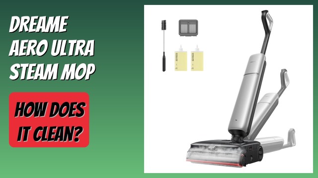 DREAME Aero Ultra Steam vacuum mop lying flat under a low sofa