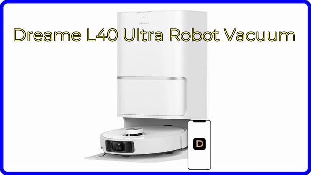 Dreame L40 Ultra robot vacuum with self-cleaning base station