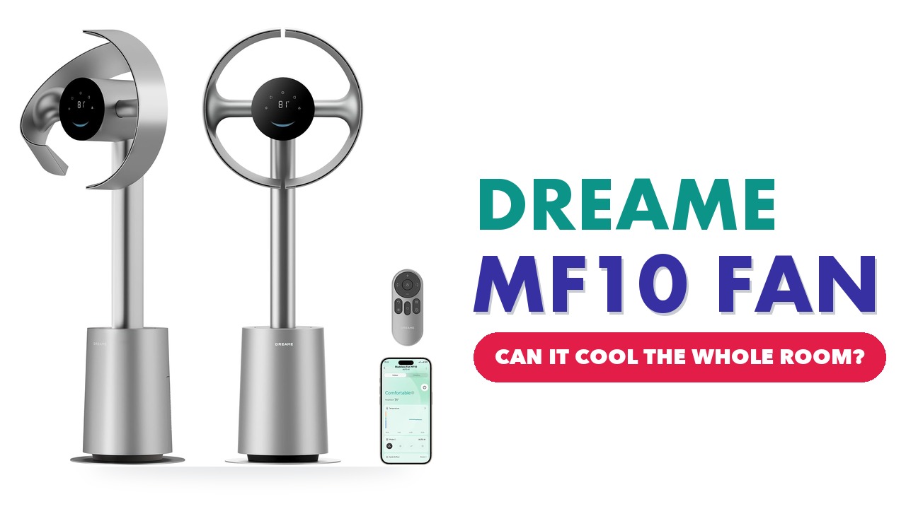 dreame MF10 Bladeless Tower Fan in silver