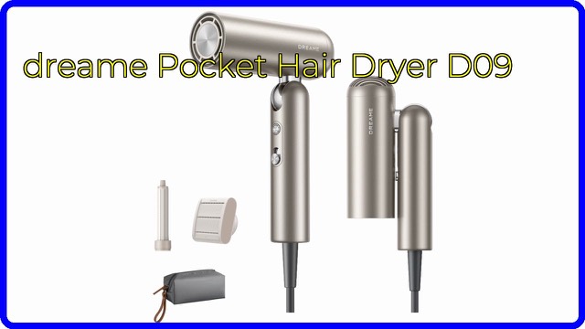dreame Pocket foldable hair dryer with nozzles