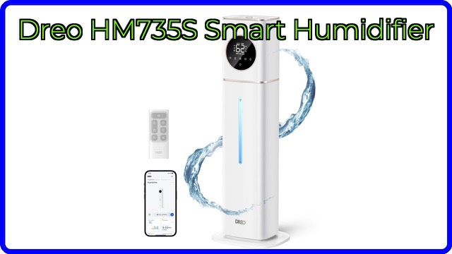 Dreo HM735S white smart cool mist humidifier with top-fill tank