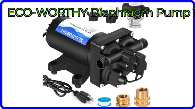 ECO-WORTHY 110V diaphragm water pressure pump with hose adapters