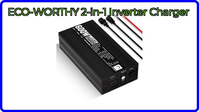 ECO-WORTHY 25A inverter charger unit with display and fan