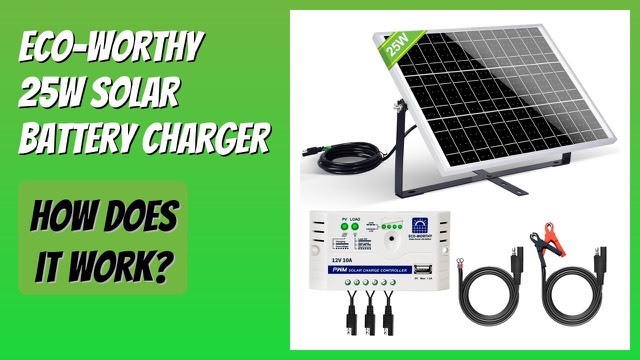 ECO-WORTHY 25 watt solar panel with adjustable mounting bracket