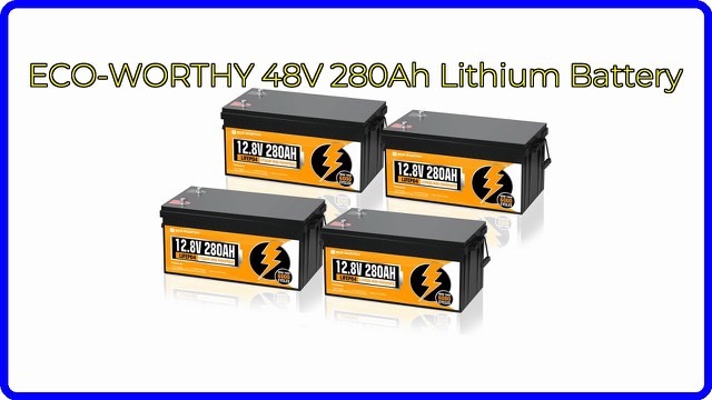 ECO-WORTHY 280Ah LiFePO4 lithium battery pack for RV and off-grid solar
