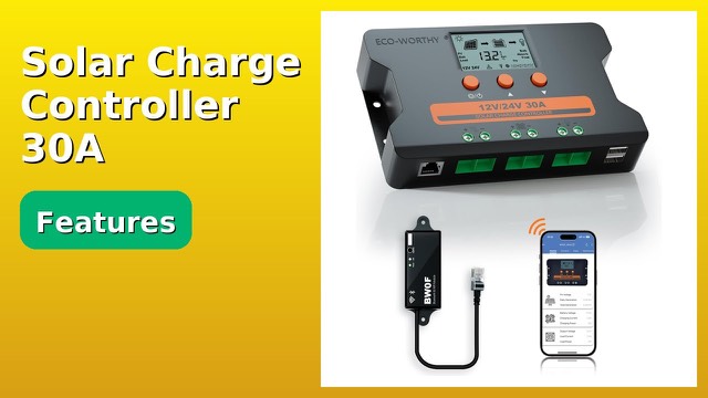 ECO-WORTHY 30A solar charge controller with LCD display