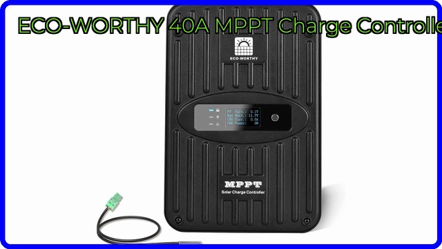 ECO-WORTHY 40A MPPT solar charge controller with OLED display