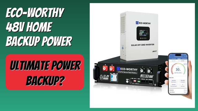 ECO-WORTHY 48V server rack LiFePO4 battery and 5000W inverter