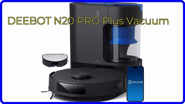 ECOVACS DEEBOT N20 PRO PLUS robot vacuum and mop with its self-emptying station