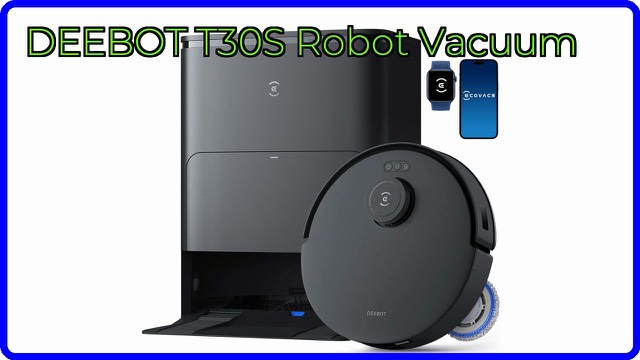 ECOVACS DEEBOT T30S robot vacuum and mop with its all-in-one station