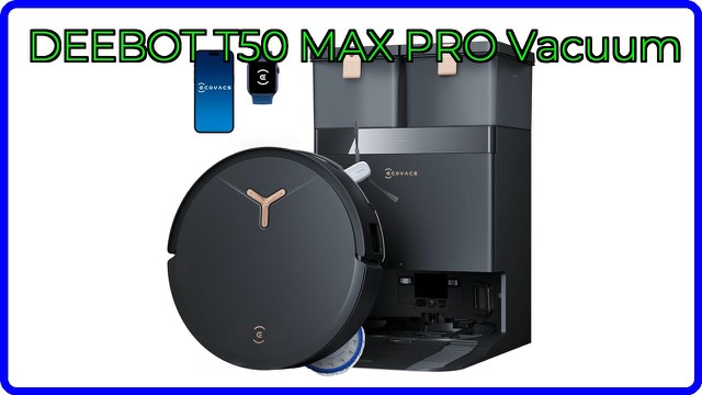 ECOVACS DEEBOT T50 MAX PRO OMNI robot vacuum and mop with self-emptying station
