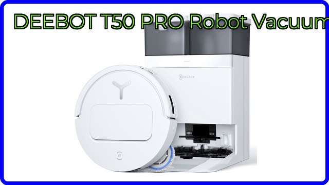 ECOVACS DEEBOT T50 PRO OMNI robot vacuum and mop with its OMNI Station in white