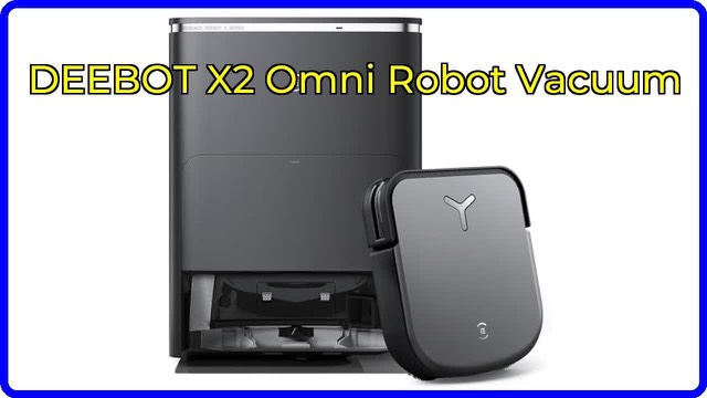 ECOVACS DEEBOT X2 Omni robot vacuum and mop with Omni station in black