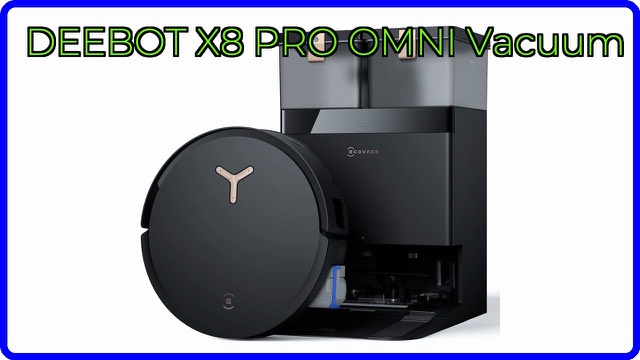 ECOVACS DEEBOT X8 PRO OMNI robot vacuum with its OMNI station