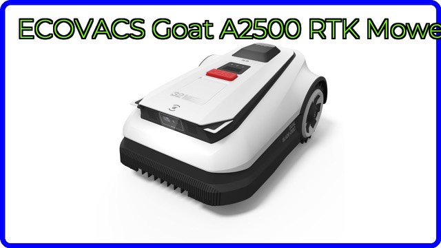 ECOVACS GOAT A2500 RTK robot lawn mower on a lawn