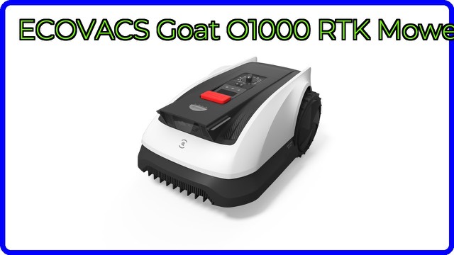 ECOVACS GOAT O1000 RTK wire-free robot lawn mower on grass