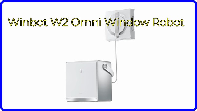 ECOVACS Winbot W2 Omni window cleaning robot with its station