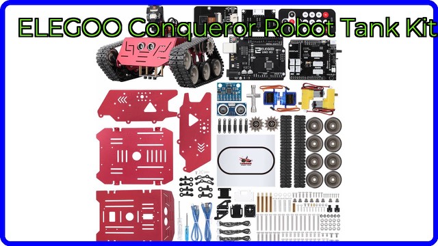 ELEGOO Conqueror robot tank kit built on an Arduino UNO R3 board