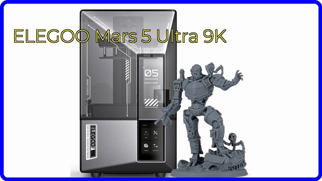 ELEGOO Mars 5 Ultra resin 3D printer with touchscreen